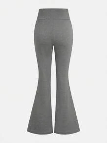 SHEIN Girlism 3 件装 Tween 女童休闲纯色喇叭针织裤，街头风格 - 彩色 - 查看 8