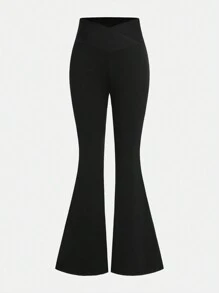 SHEIN Girlism 3 件装 Tween 女童休闲纯色喇叭针织裤，街头风格 - 彩色 - 查看 9