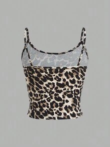 SHEIN EZwear Multi-Color Knitted Ladies Camisole Tank Top Set - Multicolor - View 4