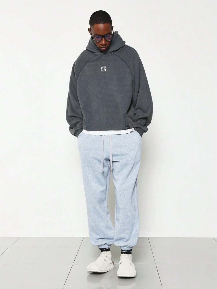 Athleisure Pullover Hoodie With Logo