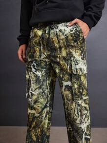 Manfinity VCAY 1 pieza Pantalones casuales de hombre de corte recto y ajuste delgado, adecuado para el otoño