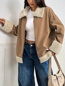 Mulvari 女士保暖内衬拉链夹克，冬季 - 彩色 - 查看 2