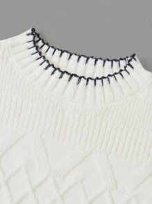 Maglione casual sportivo a maniche lunghe a scollo a V lavorato a maglia caldo per ragazzi tra i bambini e gli adolescenti