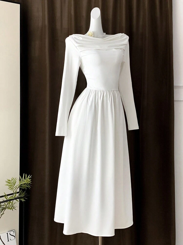 long black dress low back Shona Joy La Lune Plunged Cross Back Maxi Dress in Black main image 0