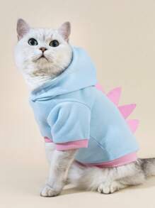 PETSIN 1pc Blue Pet Cute Dinosaur Costume Hoodies For Cats/Dogs