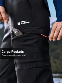 In My Nature In My Nature Women's Casual Outdoor Sports Waterproof Lined Warm Thermal Lined Hiking Pants With Zipper Pockets