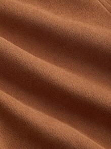 SHEIN MOD Chaqueta con flecos y lazo para mujer en estilo retro marrón, ropa de estilo hippie, chaqueta con flecos