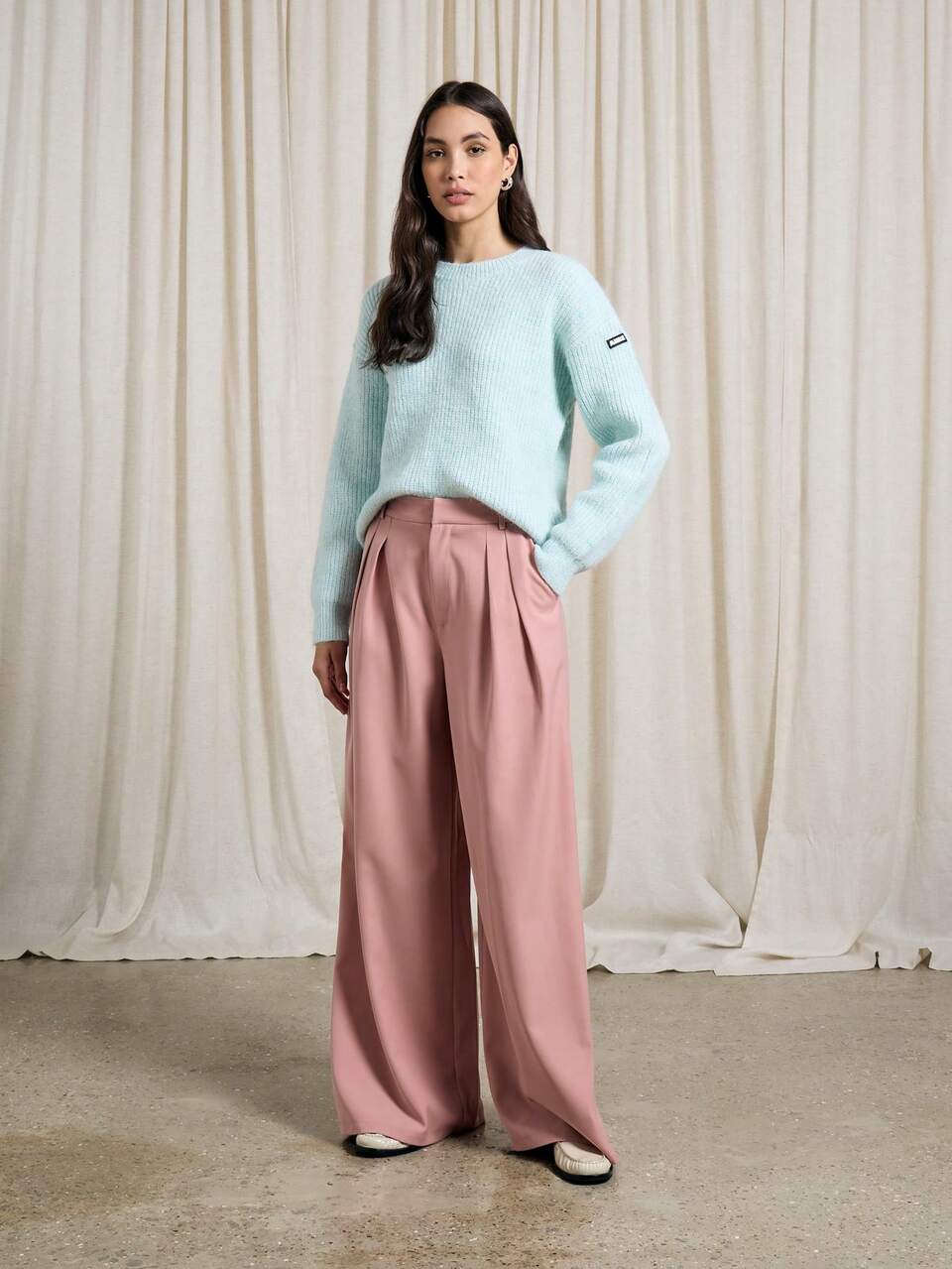 AiiRZ Soft Ribbed Oversized Knit Pullover Sweaters