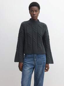 BizChic Suéter de manga larga gris, elegante Top para ir al trabajo para mujeres, apropiado para días festivos como Acción de Gracias, Navidad