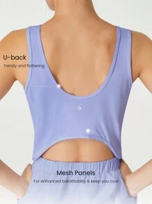 GLOWMODE VitalSwift Quick-Dry Cut-Out Pocket Jumpsuit With Built-In Underwear Medium Impact Running Workout Quick Dry Moisture Wicking Gym Spring Summer