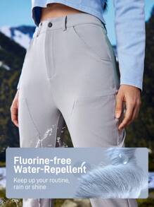 In My Nature Waterproof & Windproof Outdoor Hiking & Commuting Women Pants - Grey - View 5