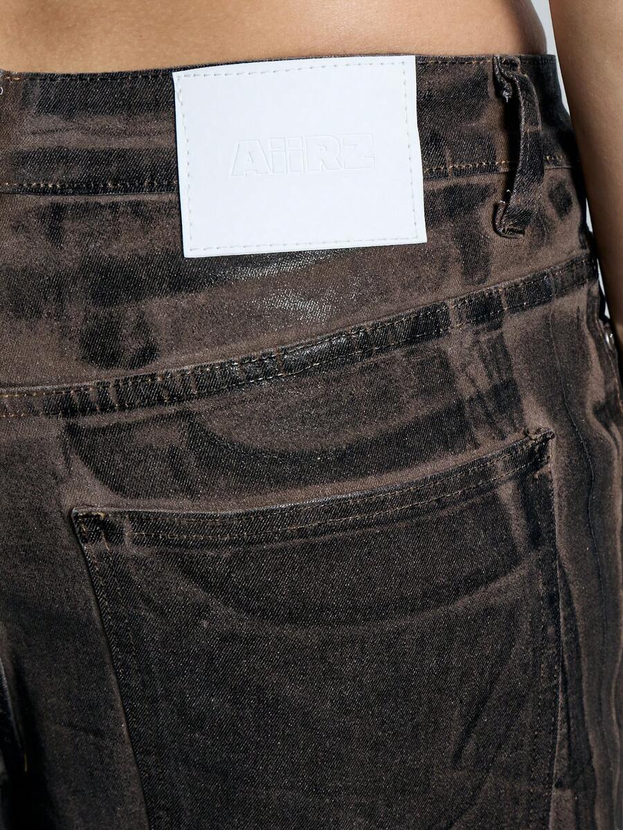 AiiRZ Washed Pocket Detail Low Rise Baggy Jeans SHEIN South Africa