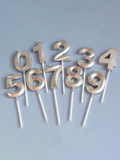 SHEIN 1pc Opera House Number Birthday Candle For Baking & Cake Decoration, Party Supplies Valentine DAY, Valentines Wedding, Birthday,Fall Decor