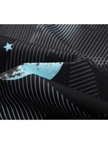 Manfinity Homme Men's Casual Printed Patchwork Hooded Jacket - Multicolor - View 6