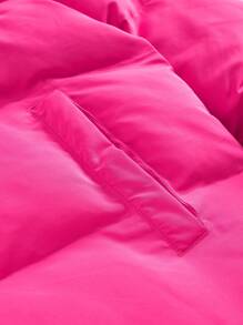 Manfinity VCAY 1 件男士 Y2K 服装趣味基本款休闲宽松时尚高街复古风格粉色短款上衣保暖厚实男士冬季外套秋装万圣节服装万圣节睡衣搭配时尚干净修身 - 白色 - 查看 3