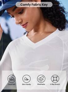 In My Nature Maglietta a maniche lunghe da donna per attività all'aperto, come campeggio, escursioni e pendolarismo in città