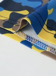 4pcs Pack Men's Camouflage Print Boxer Briefs - Multicolor - View 5