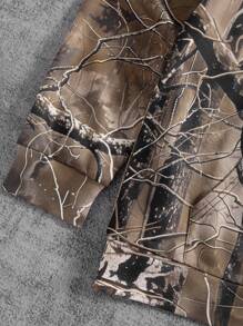 Manfinity LEGND Men's Fashion Camouflage Print Hoodie Sweatshirt For Autumn