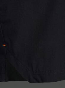 Manfinity Sport Streetwear Boyfriend Style Men's Letter Printed Drawstring Waist Sports Shorts