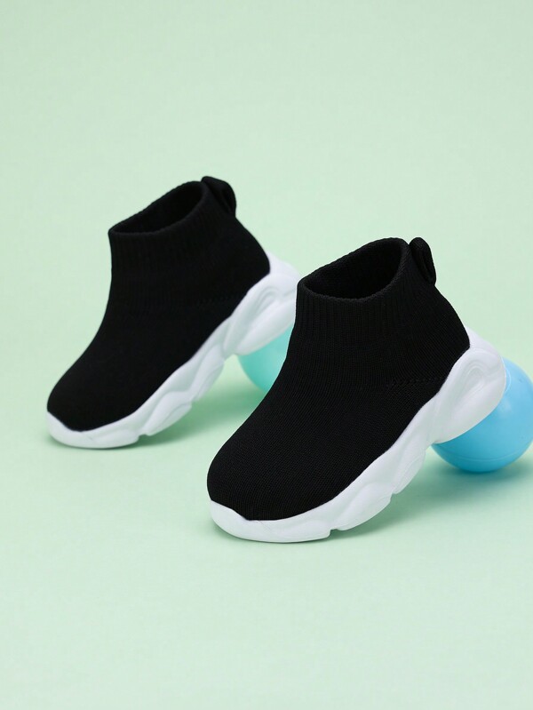 Kids' Simple Style Long Tube Breathable Durable Fabric Sports Shoes