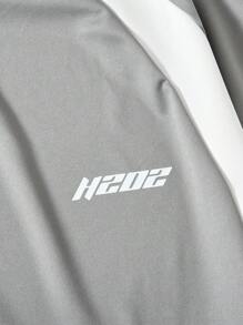SHEIN 青少年男孩拼布针织套头衫 - 灰色 - 查看 8