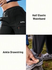 In My Nature In My Nature Women's Casual Outdoor Sports Waterproof Lined Warm Thermal Lined Hiking Pants With Zipper Pockets