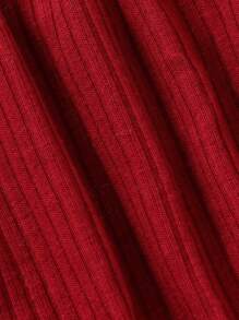 SHEIN Infant Girls Plain Color Patchwork Bowknot Decor Casual Long Sleeve Mini Dress