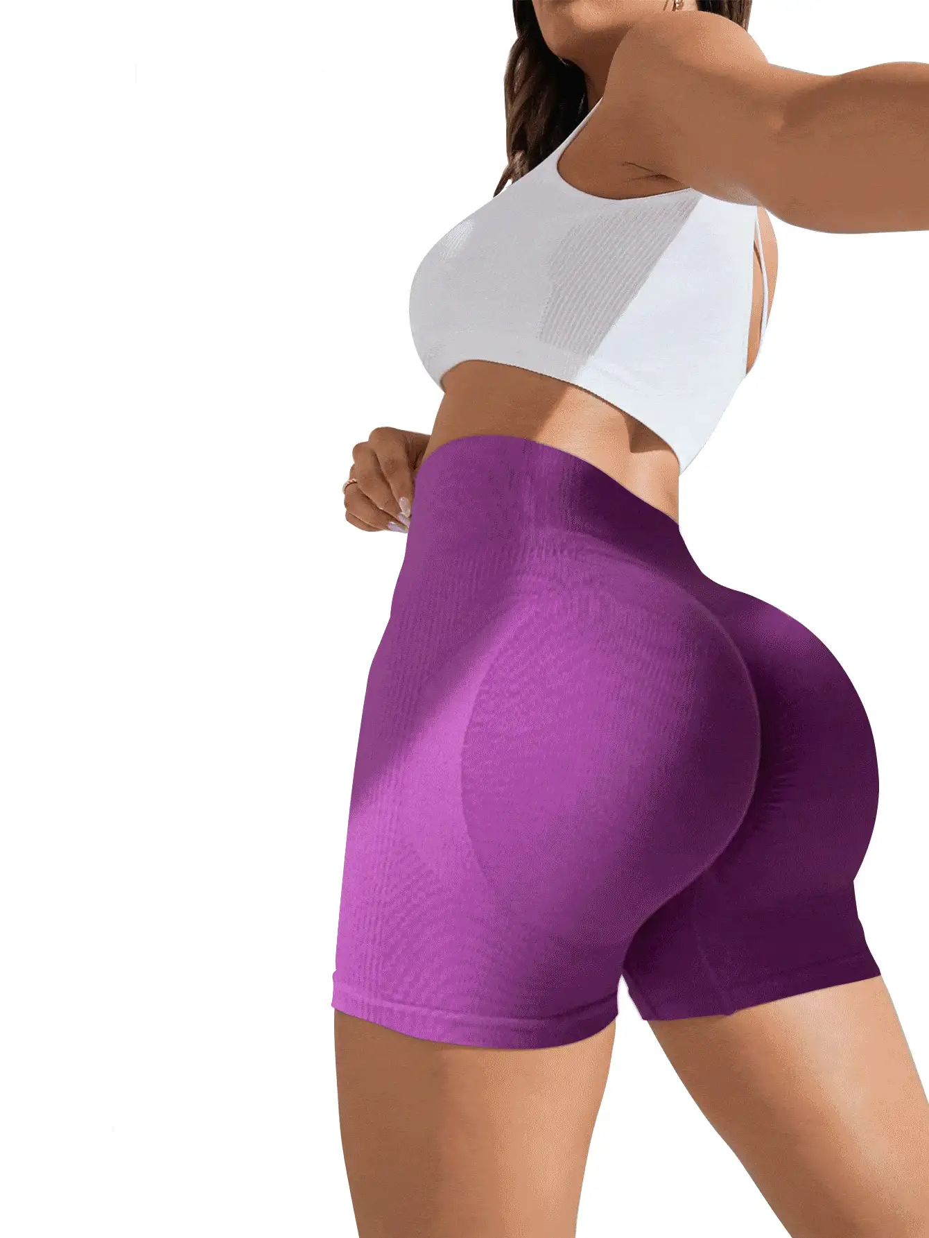 SHEIN 女士纯色跑步瑜伽健身运动短裤