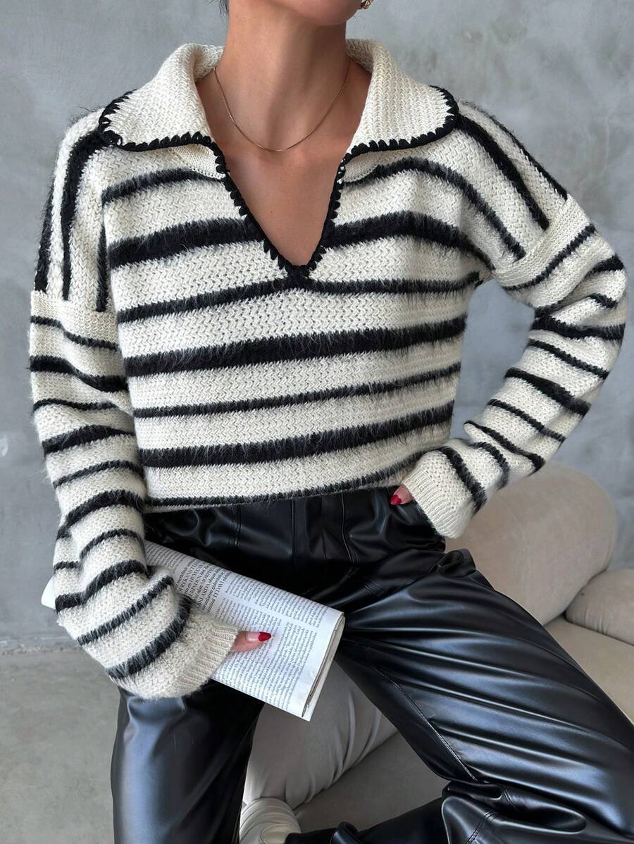 EURMUSE 套头毛衣 心形细节 毛线 - 彩色 - 查看 1