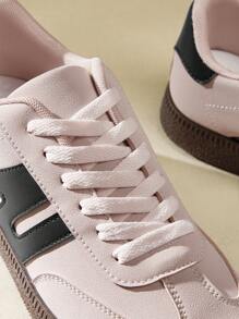 CUCCOO EASI Roze Duitse damesschoenen 2024 Nieuwe lente- en herfst dikke zool liftende sneakers casual schoenen