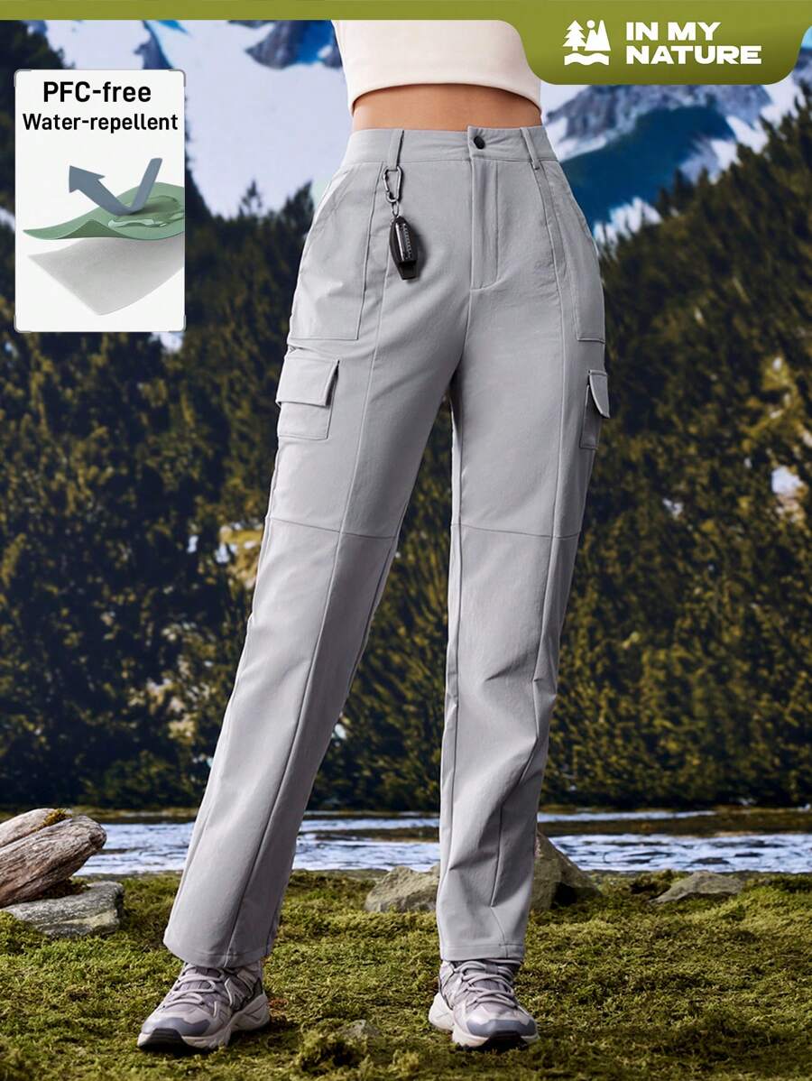In My Nature 女士户外露营徒步城市通勤无氟防水裤，秋冬 - 灰色 - 查看 1