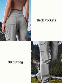 In My Nature Pantaloni da donna impermeabili e resistenti all'acqua, adatti per attività all'aperto come campeggio, escursionismo e pendolarismo urbano