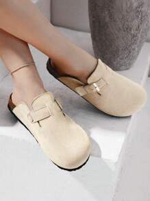 Styleloop Women's Casual Versatile Flat Loafers Fall Valentines - Apricot - View 2