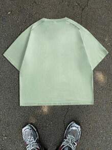 Manfinity VCAY Men's Casual Letter Print Short Sleeve T-Shirt