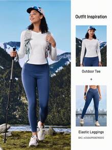 In My Nature Maglietta a maniche lunghe da donna per attività all'aperto, come campeggio, escursioni e pendolarismo in città