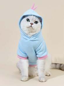 PETSIN 1pc Blue Pet Cute Dinosaur Costume Hoodies For Cats/Dogs