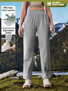 In My Nature Pantaloni impermeabili da donna per escursionismo, campeggio all'aperto, spostamenti in città - Grigio - Visualizzare 1