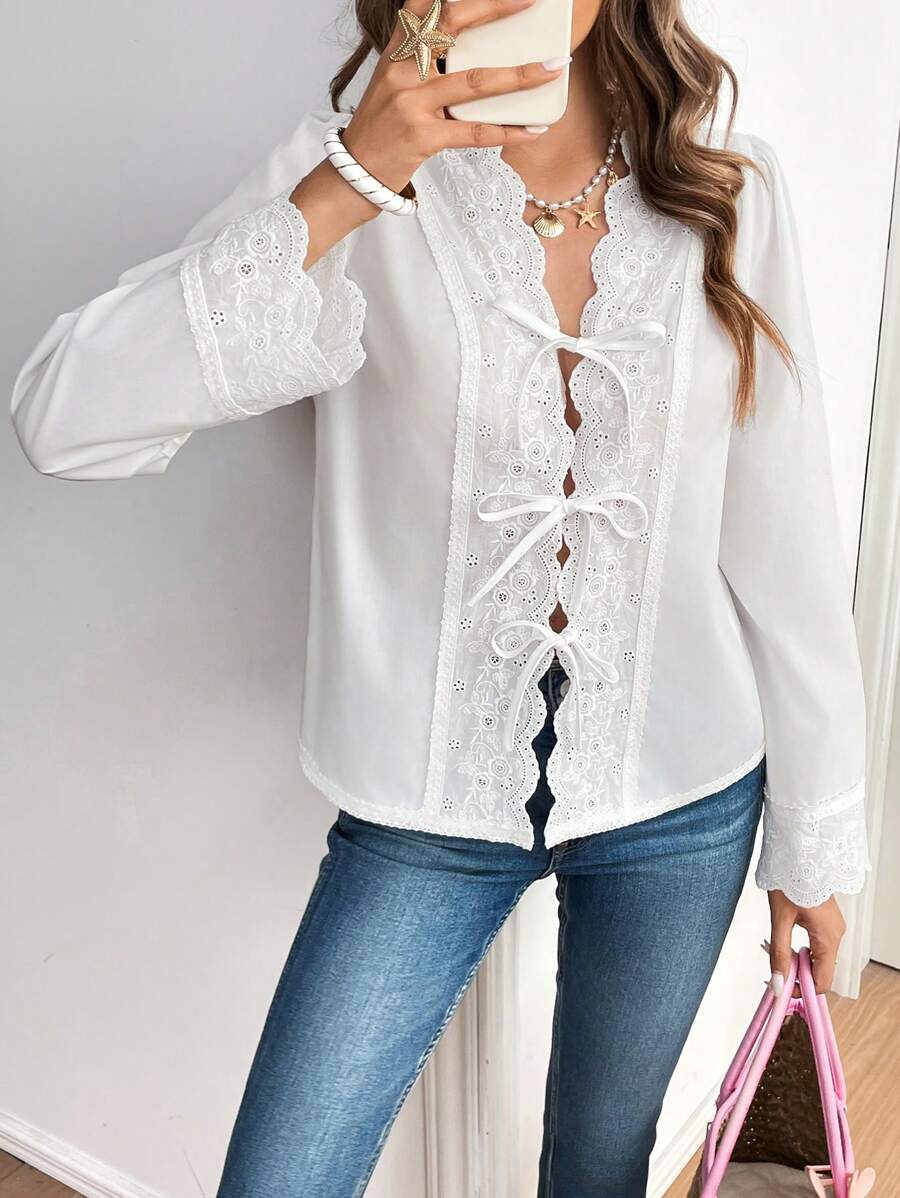 SHEIN Frenchy Bộ 2 áo vest và quần thêu cho nữ, áo không tay - Nhiều màu - Xem 1