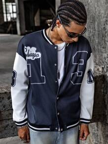 Teenage Boys' Plush Star Vintage Fashion Long Sleeve Cardigan Jacket