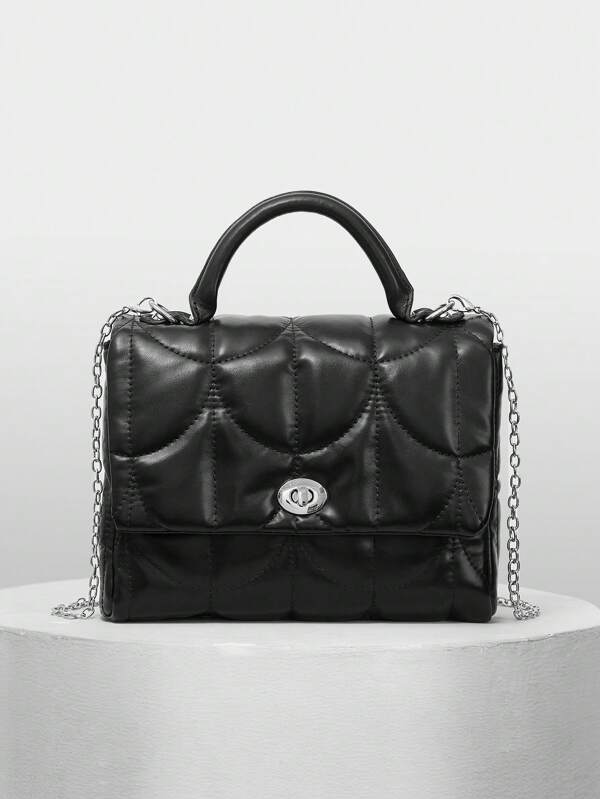 BizChic Sac fourre-tout minimaliste pour femmes avec détail de garniture en métal, usage quotidien décontracté