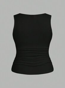SHEIN LUNE 3 件套大码女式豹纹休闲背心，适合夏季 - 彩色 - 查看 3
