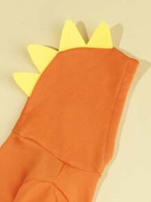 PETSIN 1pc Orange Cute Dinosaur Costume Sweatshirt For Pets, Suitable For Cats And Dogs - Multicolor - View 7