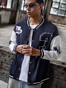 Teenage Boys' Plush Star Vintage Fashion Long Sleeve Cardigan Jacket
