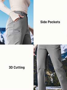In My Nature Women's Outdoor Camping Hiking Urban Commute Fluorine-Free Water Repellent Hiking Pants - Grey - View 4
