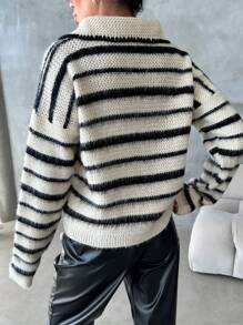 EURMUSE 套头毛衣 心形细节 毛线 - 彩色 - 查看 3