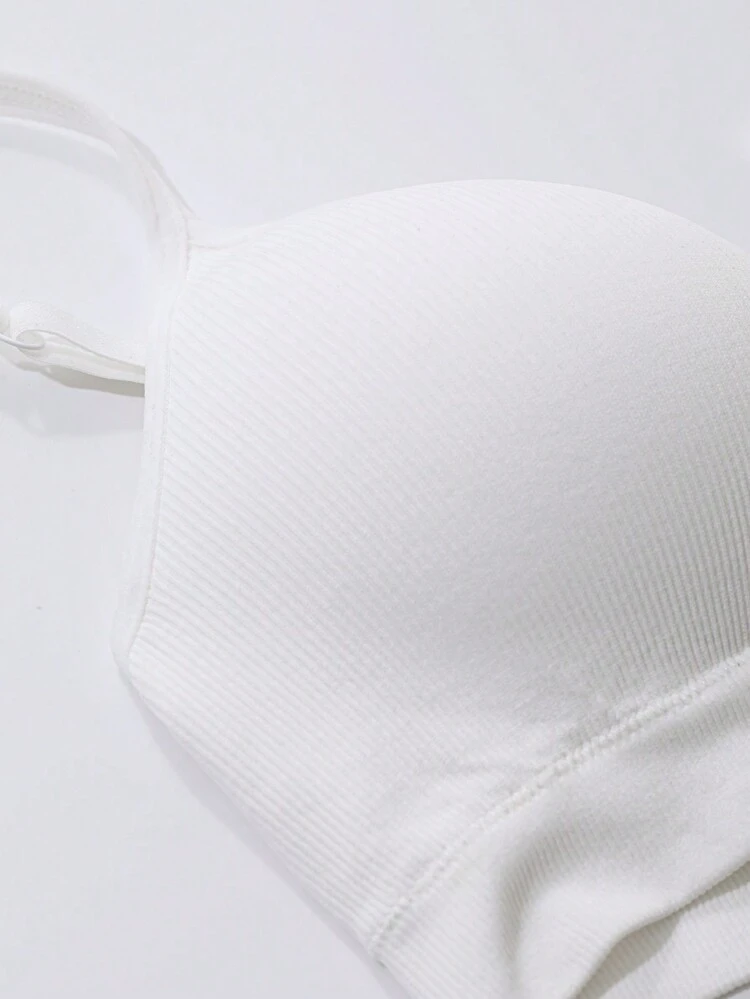Seamless Knitted Wireless Push-Up Padded Bra Lingerie For Women