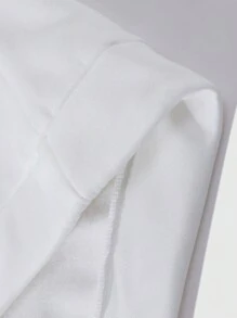 Manfinity EMRG Áo nỉ trùm đầu in chữ và hình cỡ lớn cho nam, mùa thu - trắng - Xem 7