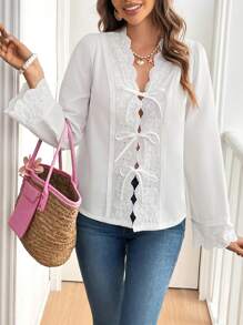 SHEIN Frenchy Bộ 2 áo vest và quần thêu cho nữ, áo không tay - Nhiều màu - Xem 6