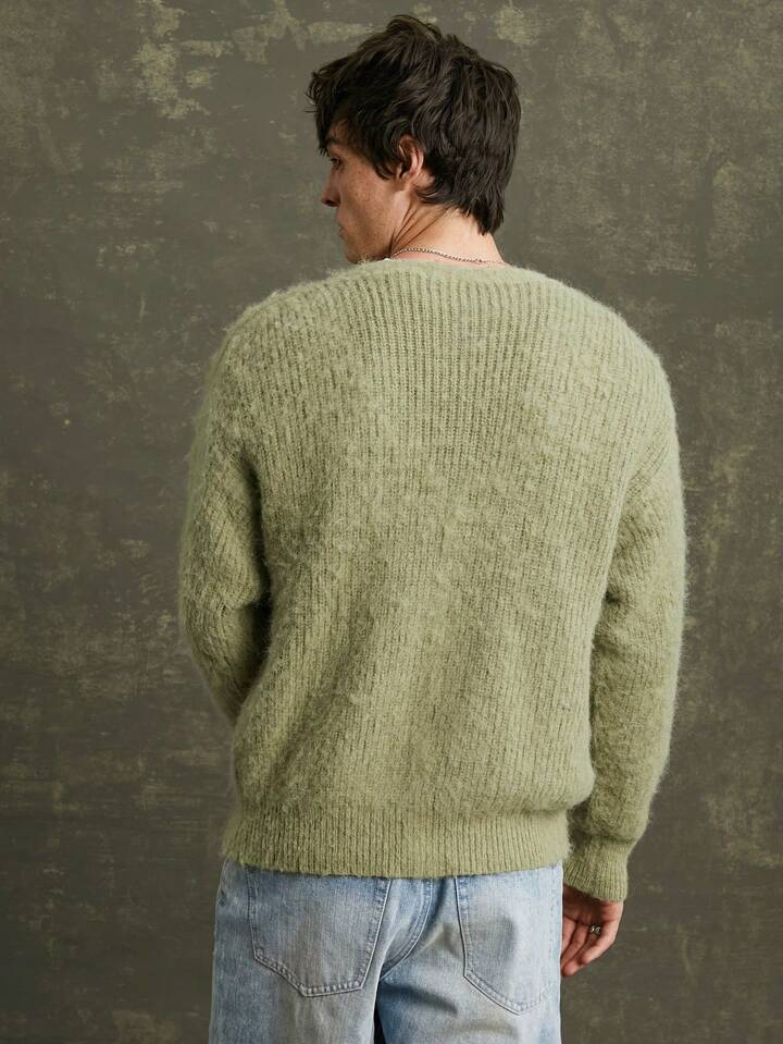 さぁ❗メンズ・レディース 新作ニット カーディガンで Vaichesi ❗ MOUSSY | BI COLOR ニットカーディガン (カーディガン ) |SHEL