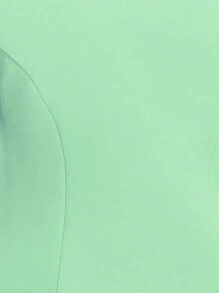 SHEIN Clasi Minimalist & Fashionable Button-Front Blazer, Suitable For Business Wear - Mint Green - View 8